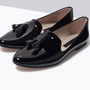 Zara Tassel Loafer Flats